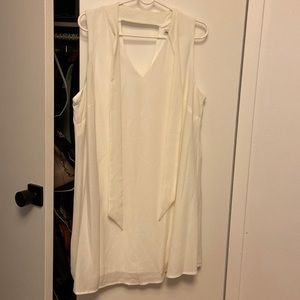 A white comfortable dress for a relax day
